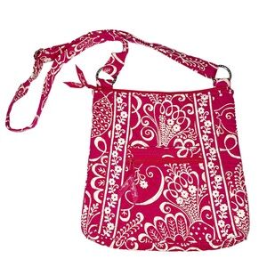 Vera Bradley Twirly Bird Print Hipster Crossbody Purse